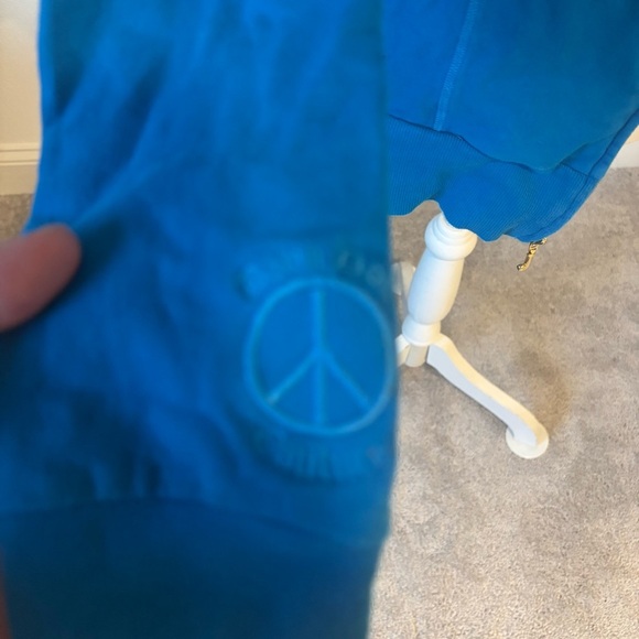 Womens Juicy Couture Blue Zip-Up Hoodie Jacket – Size Small - Picture 4 of 9